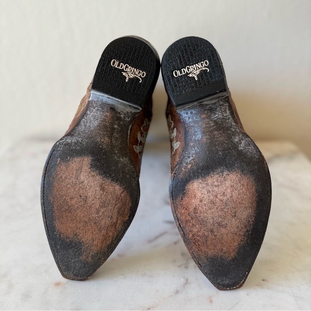 Old Gringo Bonnie Floral Motif Boots, Size 8 - Picture 5 of 11